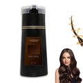 OBRVE Natural Dye Shampoo Instant Dye Shampoo Hair Dye Shampoo Instant 3 in 1 Gray Coverage Hair Color Shampoo for Gray Hair Shampoo for Women and Men (Dark Brown-1)