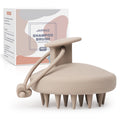 AIMIKE Soft Silicone Scalp Exfoliator & Massager Brush Khaki