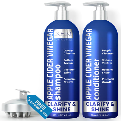 Apple Cider Hair Revitalize Set | Deep Clean & Shine Boost | 10.14oz Dual Pack