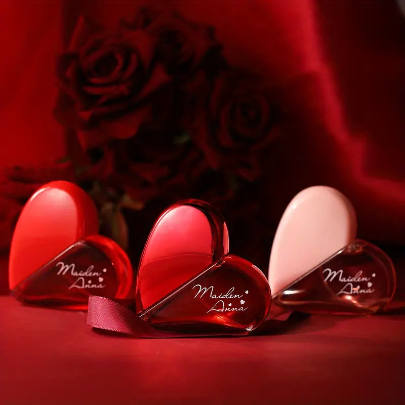 Charming Floral Perfume with Heart-Shaped Gift Design