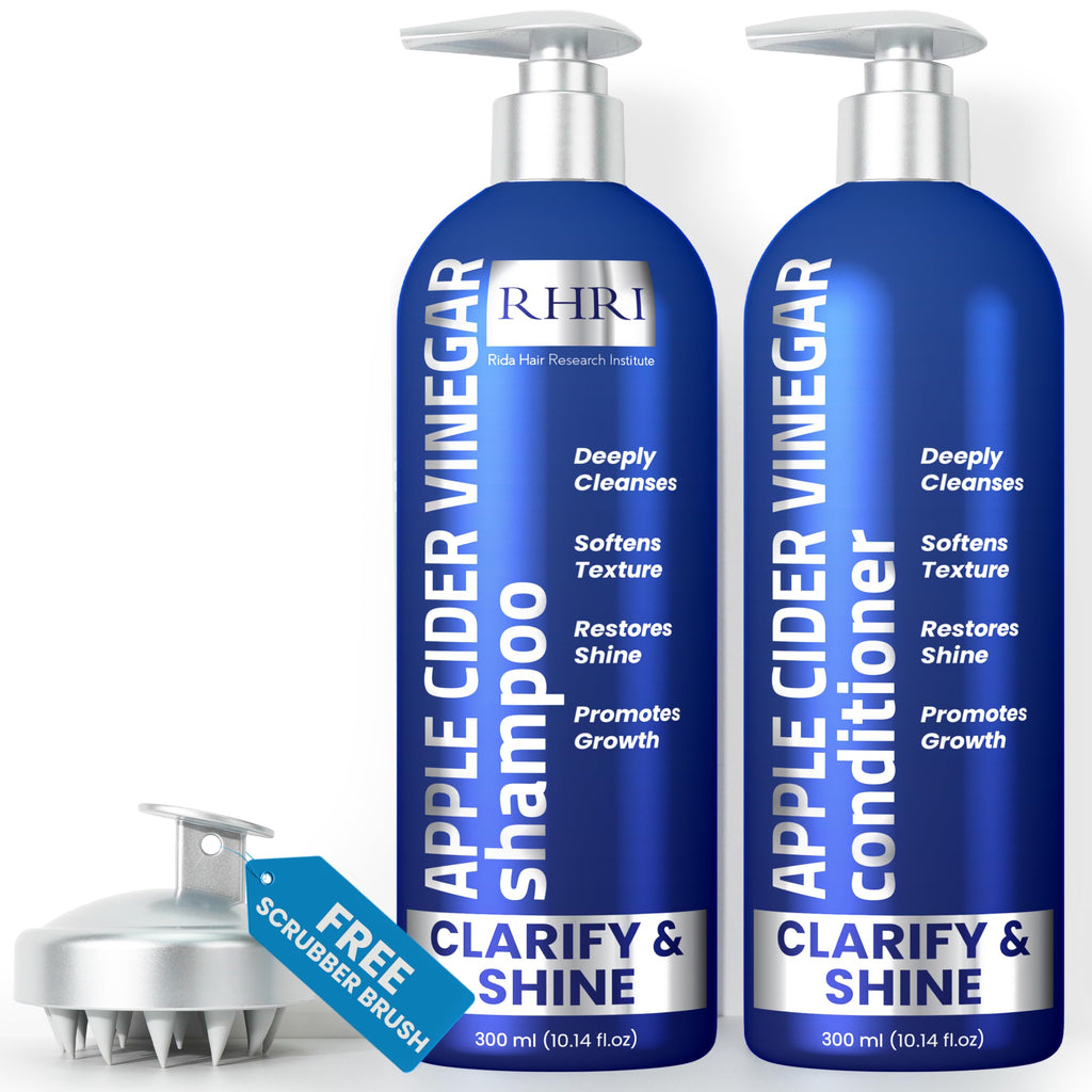 Apple Cider Hair Revitalize Set | Deep Clean & Shine Boost | 10.14oz Dual Pack